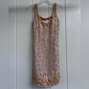 LuxGal Silk Sequin Dress